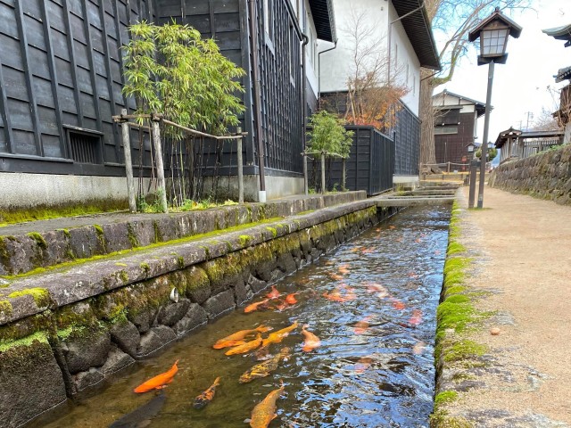 瀬戸川と白壁土蔵街